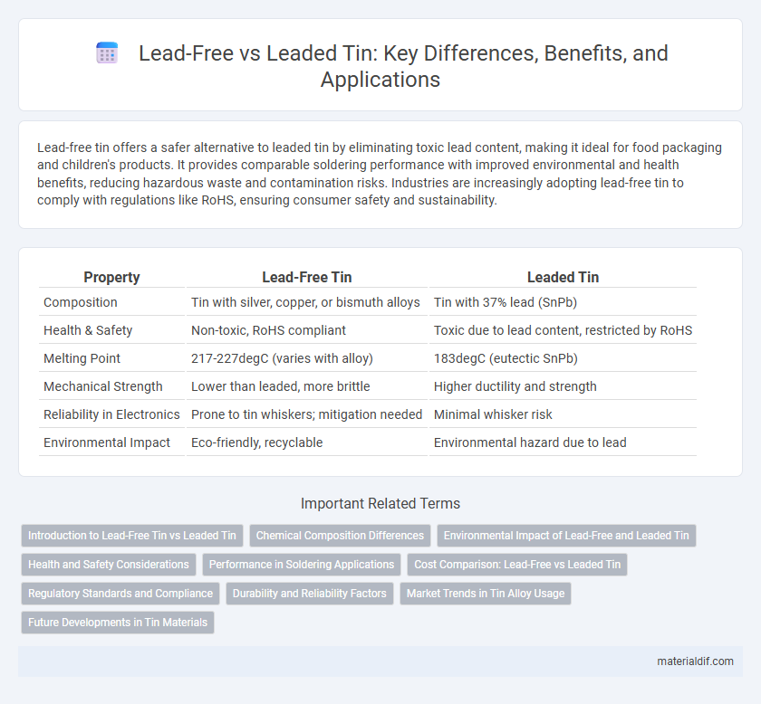 Lead-Free vs Leaded Tin: Key Differences, Benefits, and Applications