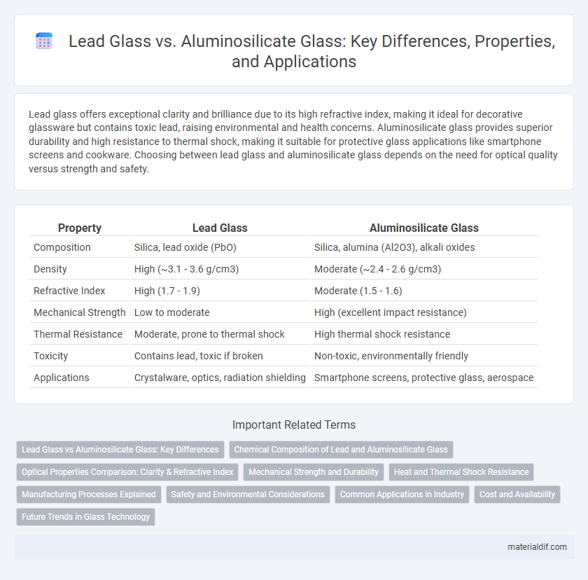 Lead Glass vs. Aluminosilicate Glass: Key Differences, Properties, and Applications