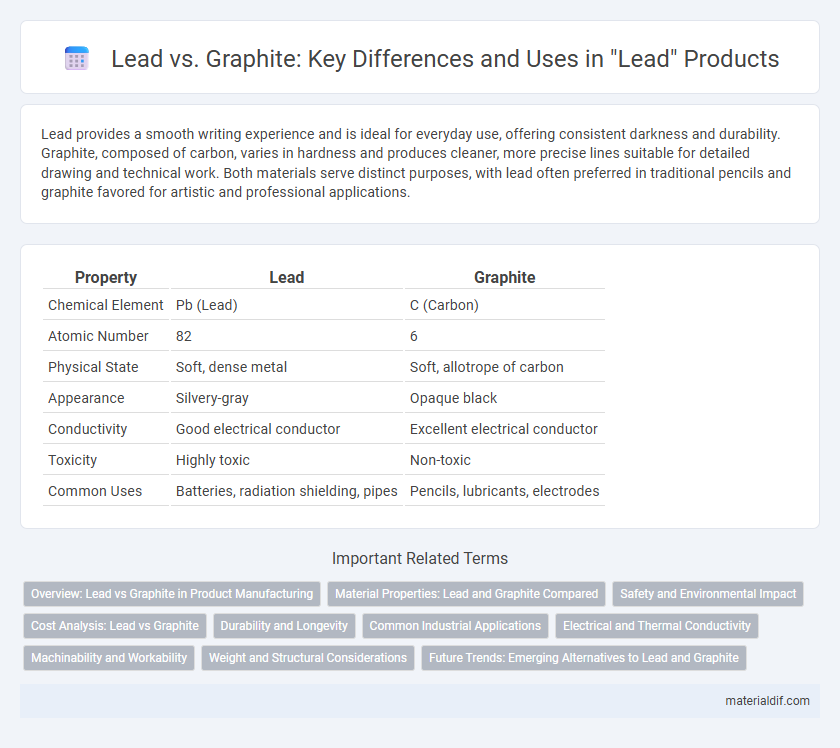 Lead vs. Graphite: Key Differences and Uses in Lead Products