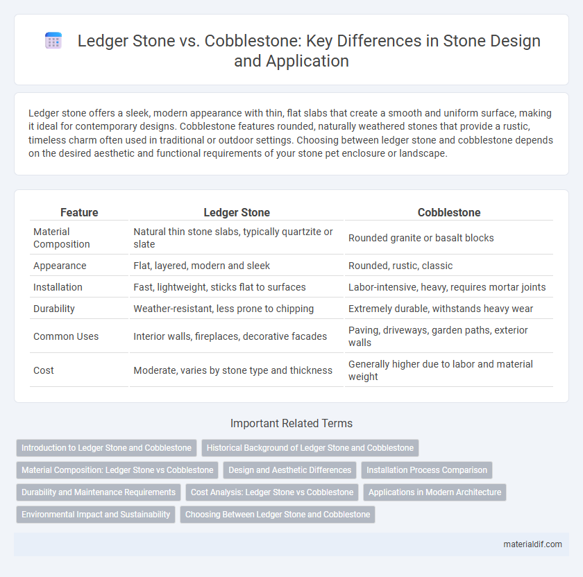 Ledger Stone vs. Cobblestone: Key Differences in Stone Design and Application
