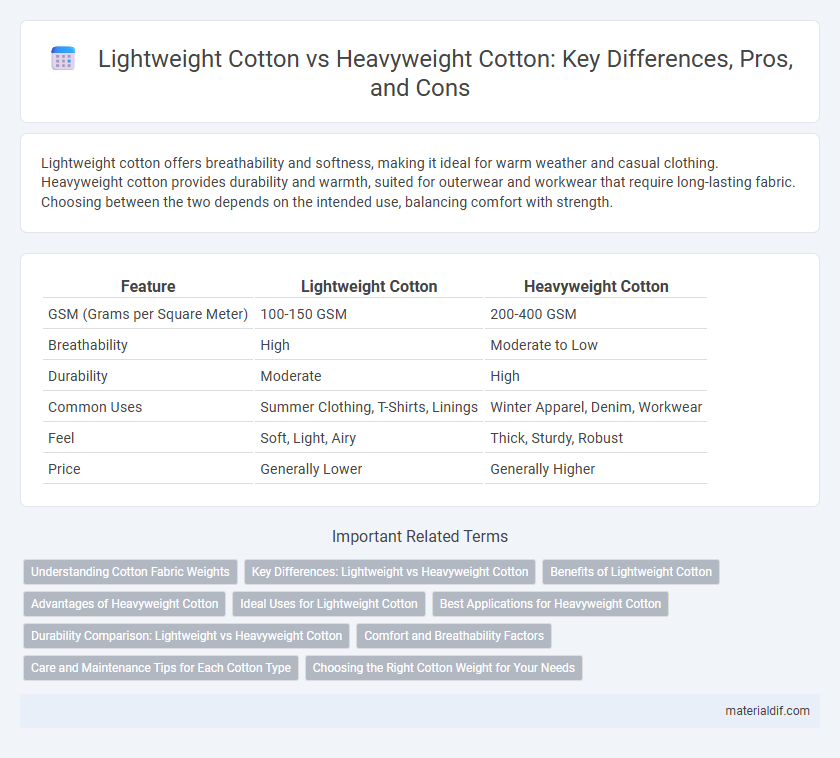 Lightweight Cotton vs Heavyweight Cotton: Key Differences, Pros, and Cons