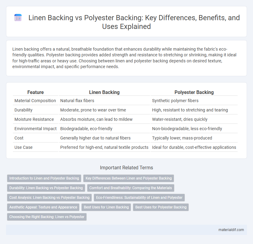 Linen Backing vs Polyester Backing: Key Differences, Benefits, and Uses Explained