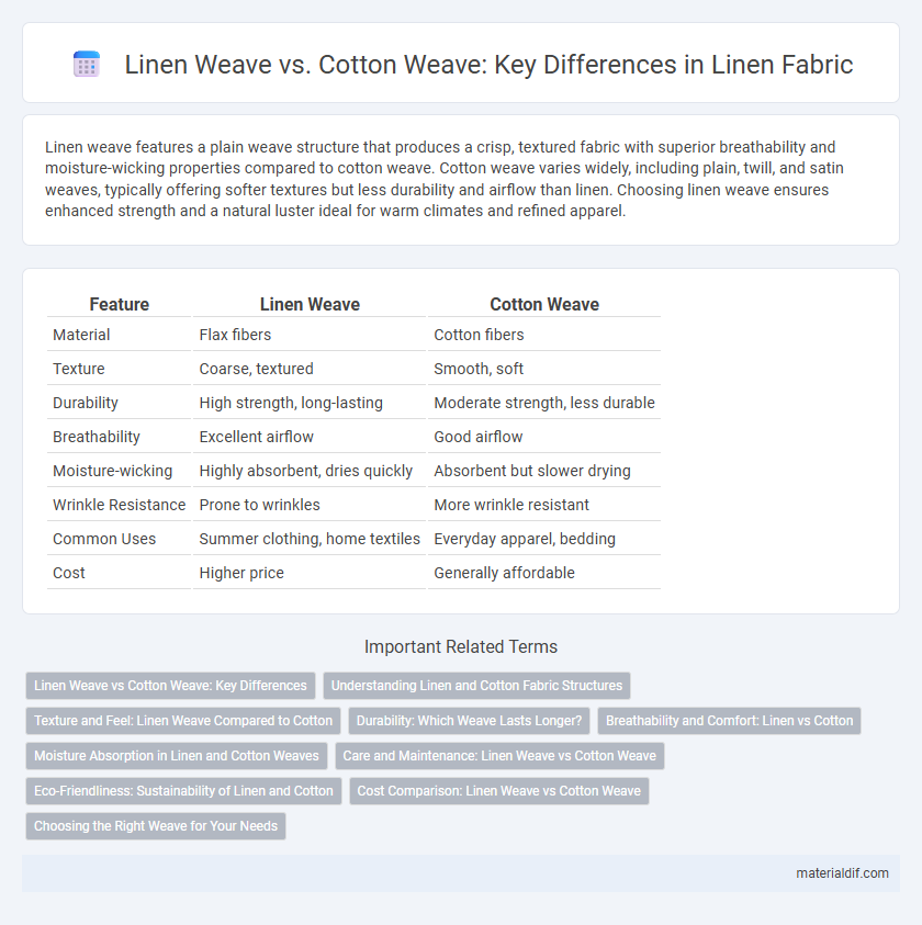 Linen Weave vs. Cotton Weave: Key Differences in Linen Fabric