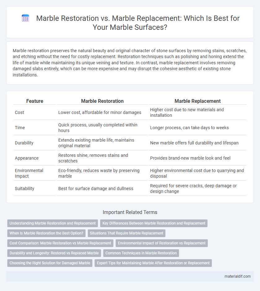 Marble Restoration vs. Marble Replacement: Which Is Best for Your Marble Surfaces?