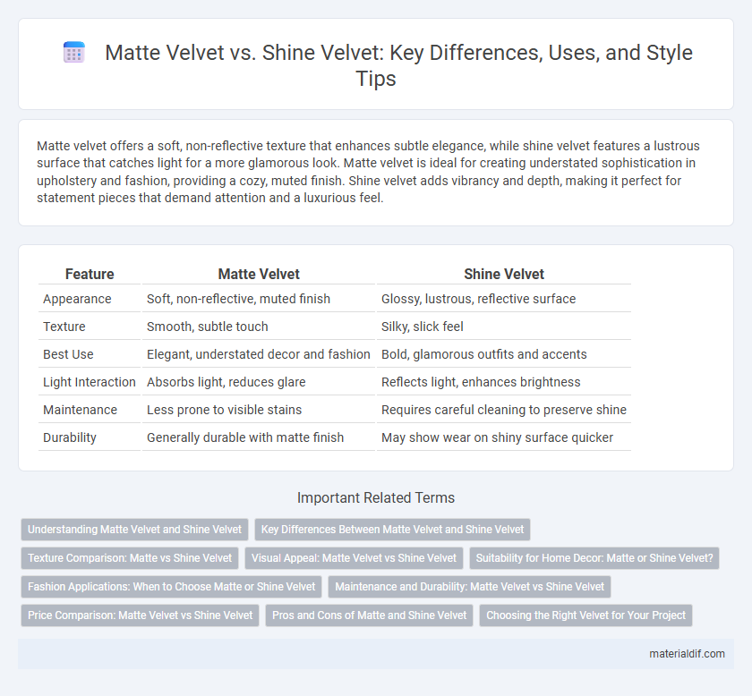 Matte Velvet vs. Shine Velvet: Key Differences, Uses, and Style Tips