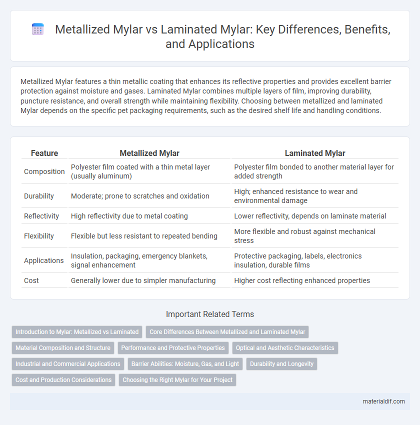 Metallized Mylar vs Laminated Mylar: Key Differences, Benefits, and Applications