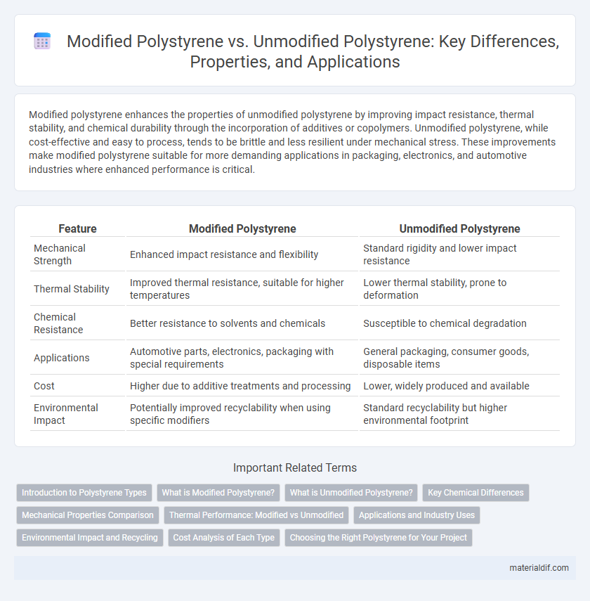 Modified Polystyrene vs. Unmodified Polystyrene: Key Differences, Properties, and Applications