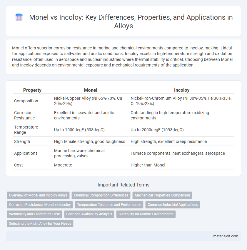 Monel vs Incoloy: Key Differences, Properties, and Applications in Alloys