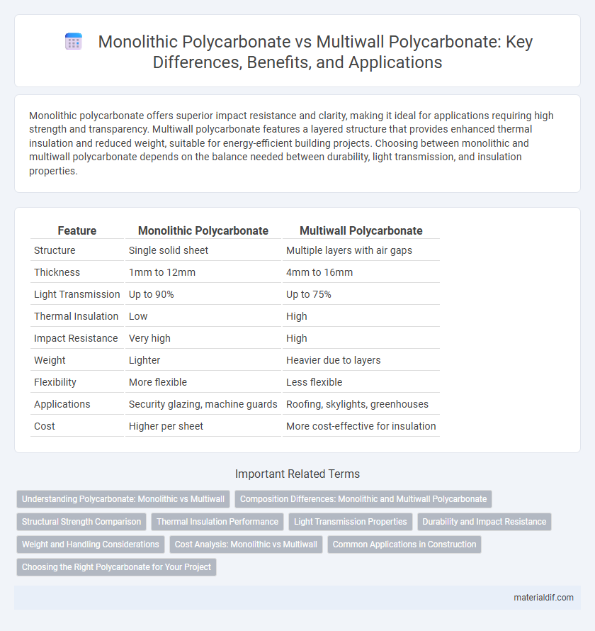 Monolithic Polycarbonate vs Multiwall Polycarbonate: Key Differences, Benefits, and Applications