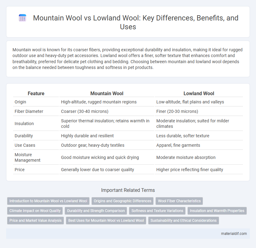 Mountain Wool vs Lowland Wool: Key Differences, Benefits, and Uses