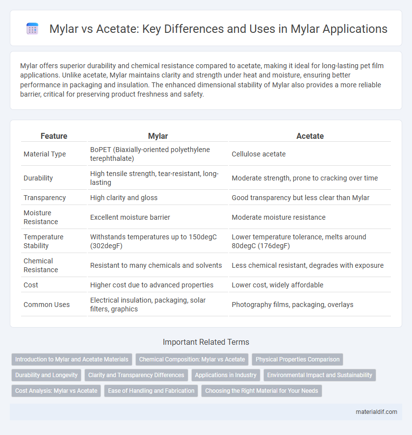 Mylar vs Acetate: Key Differences and Uses in Mylar Applications