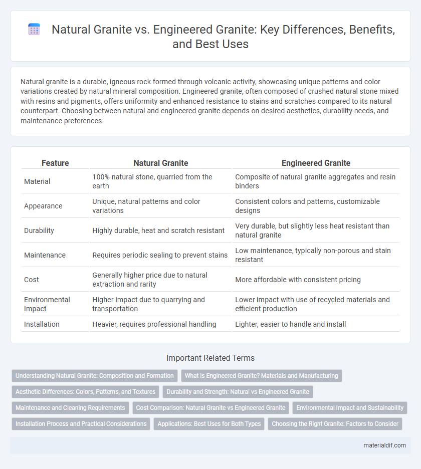 Natural Granite vs. Engineered Granite: Key Differences, Benefits, and Best Uses