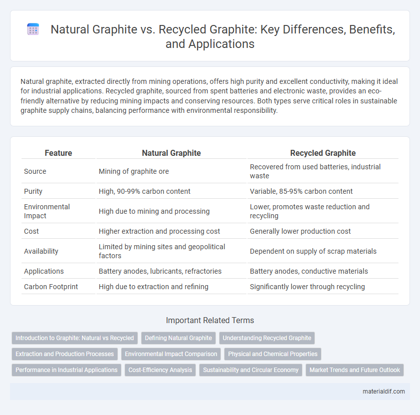 Natural Graphite vs. Recycled Graphite: Key Differences, Benefits, and Applications
