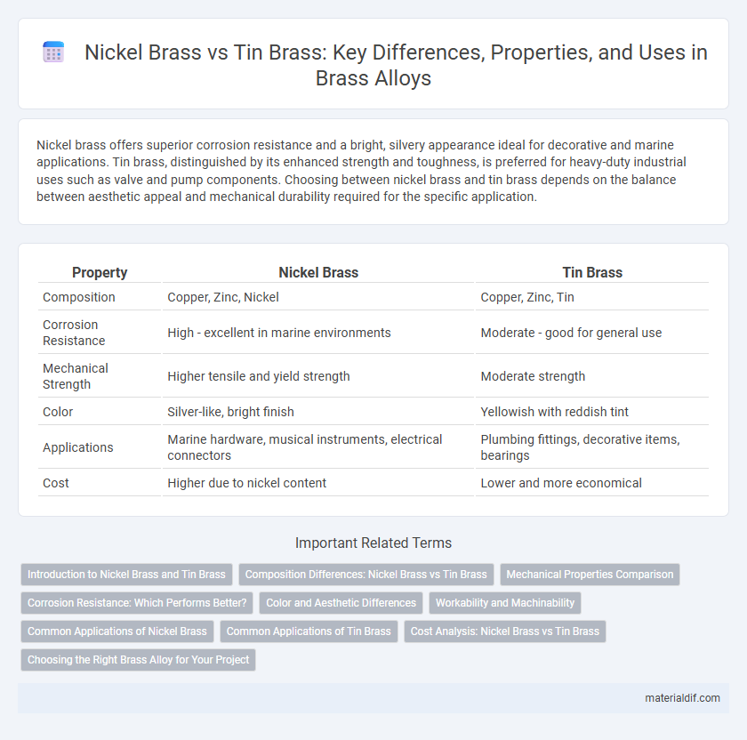 Nickel Brass vs Tin Brass: Key Differences, Properties, and Uses in Brass Alloys