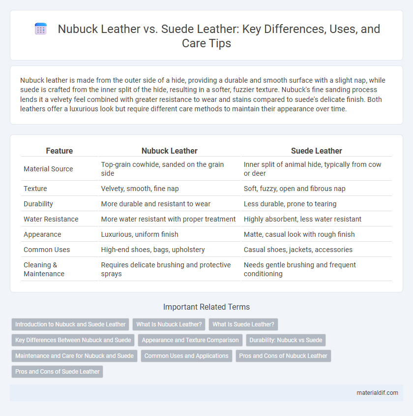 Nubuck Leather vs. Suede Leather: Key Differences, Uses, and Care Tips