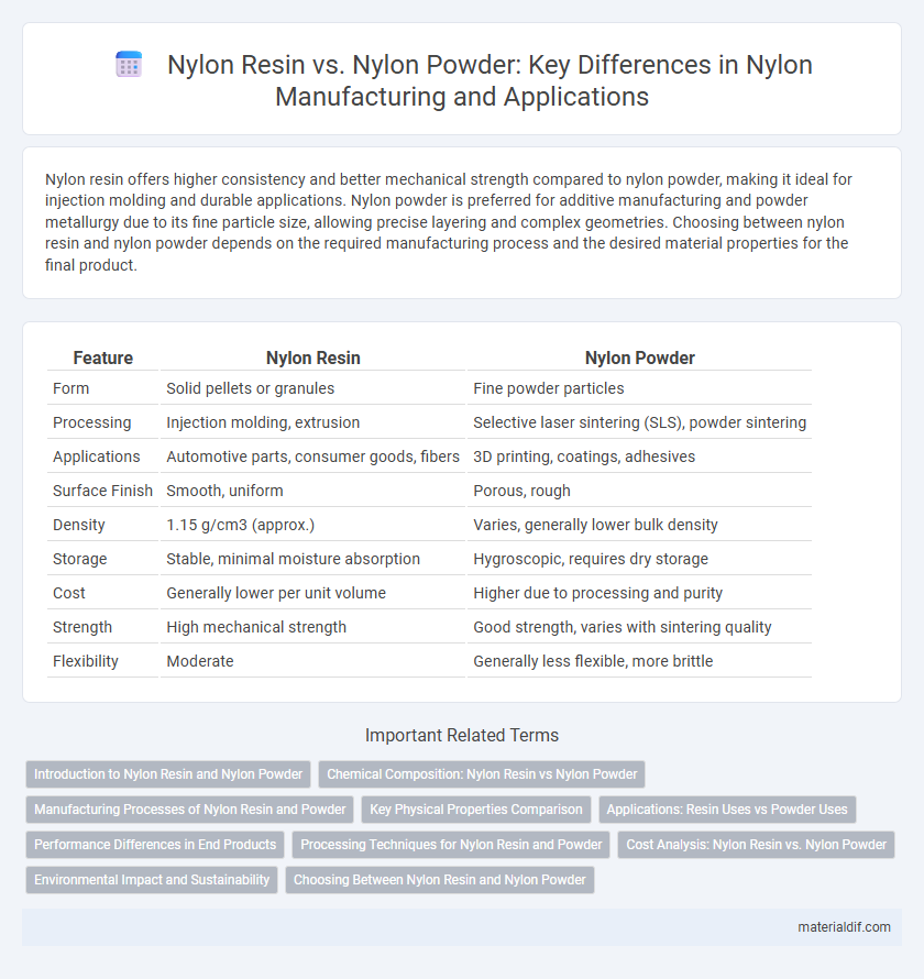 Nylon Resin vs. Nylon Powder: Key Differences in Nylon Manufacturing and Applications