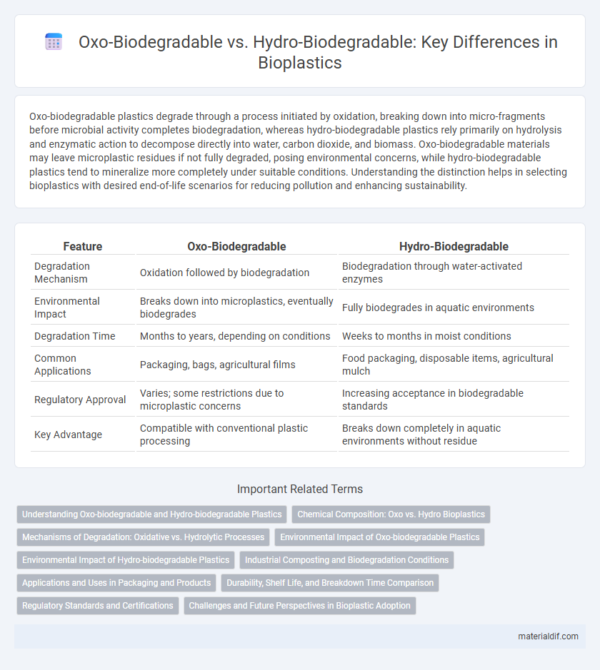 Oxo-Biodegradable vs. Hydro-Biodegradable: Key Differences in Bioplastics