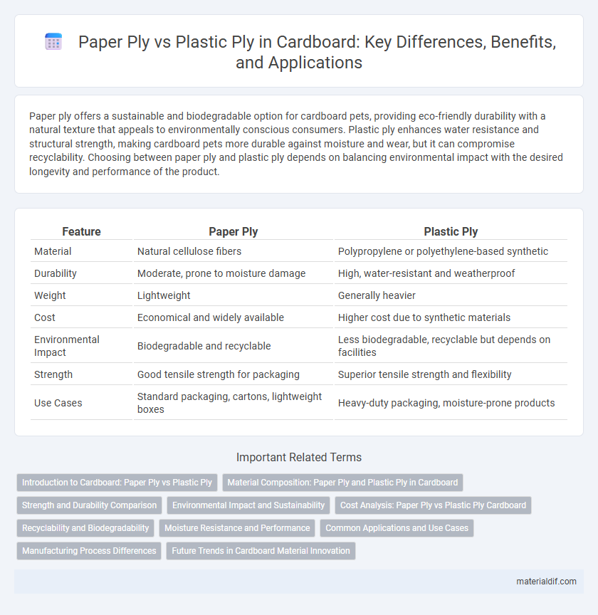 Paper Ply vs Plastic Ply in Cardboard: Key Differences, Benefits, and Applications