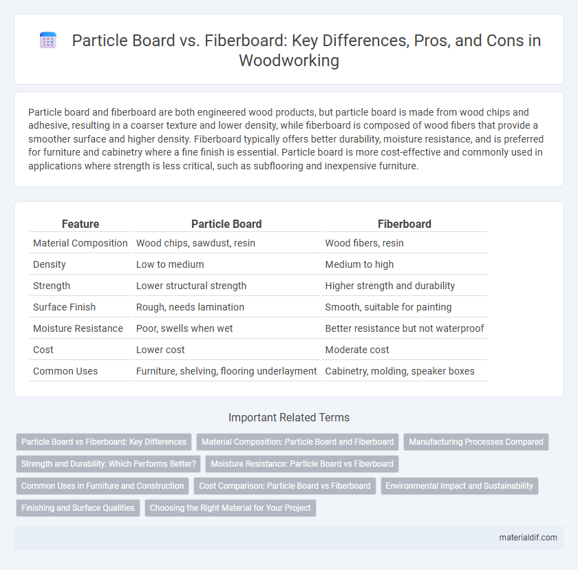 Particle Board vs. Fiberboard: Key Differences, Pros, and Cons in Woodworking