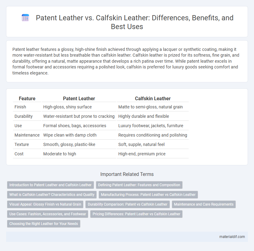 Patent Leather vs. Calfskin Leather: Differences, Benefits, and Best Uses