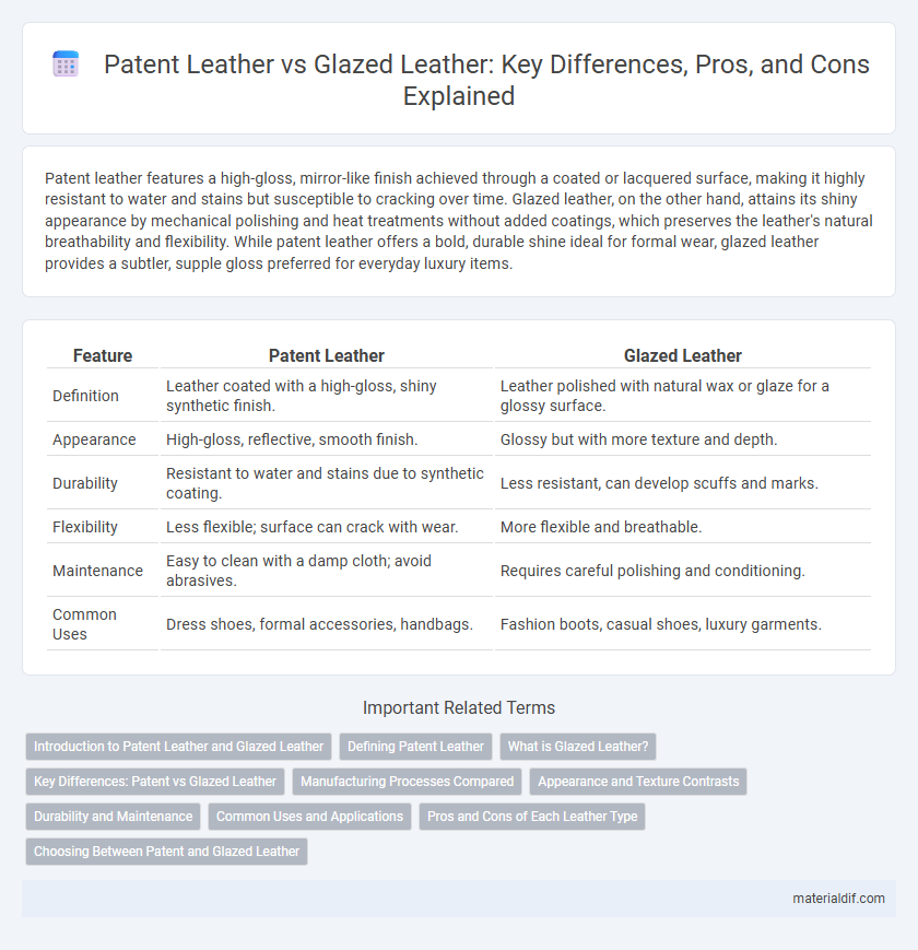 Patent Leather vs Glazed Leather: Key Differences, Pros, and Cons Explained