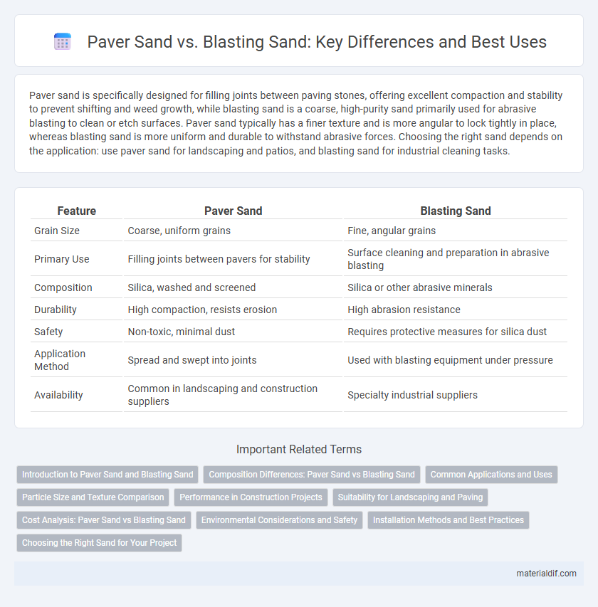 Paver Sand vs. Blasting Sand: Key Differences and Best Uses