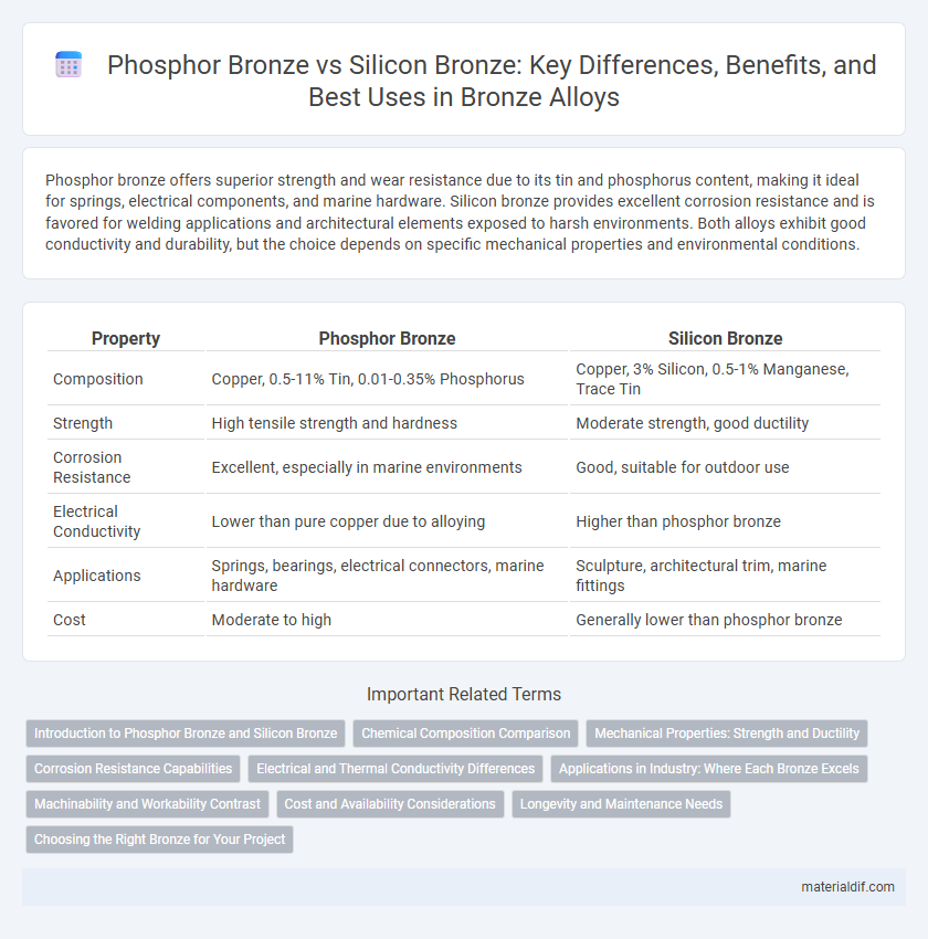 Phosphor Bronze vs Silicon Bronze: Key Differences, Benefits, and Best Uses in Bronze Alloys