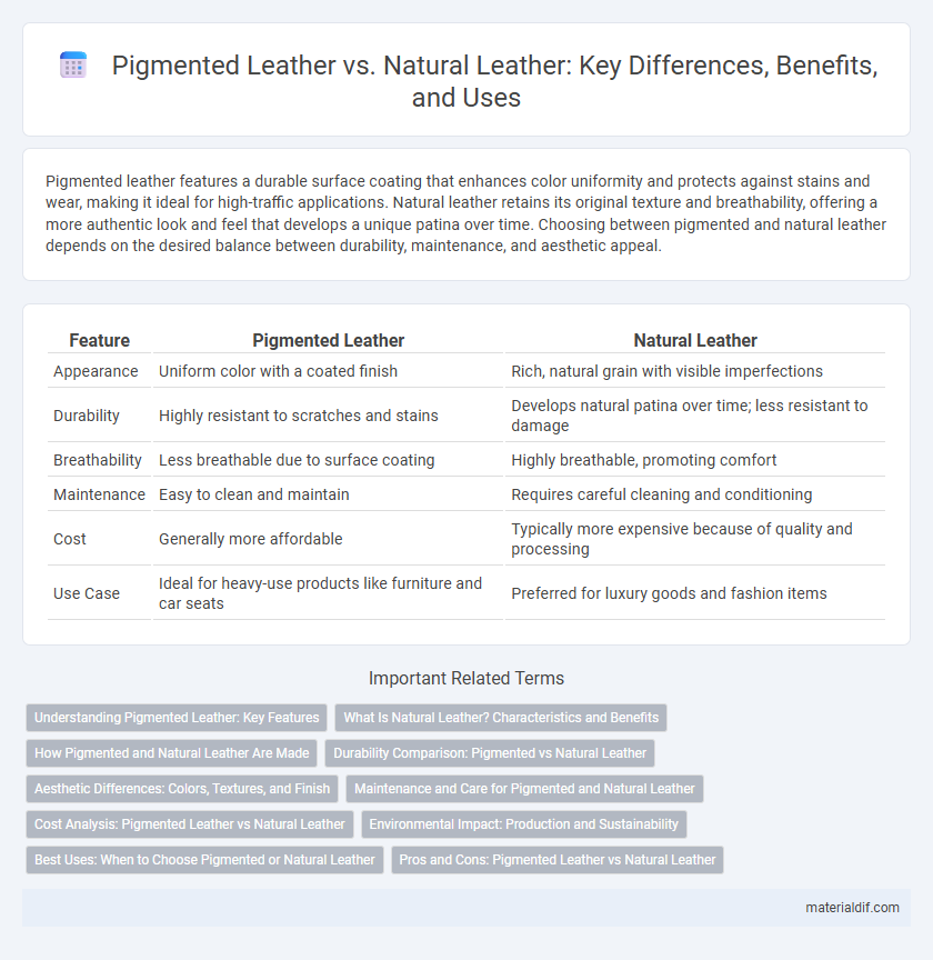 Pigmented Leather vs. Natural Leather: Key Differences, Benefits, and Uses