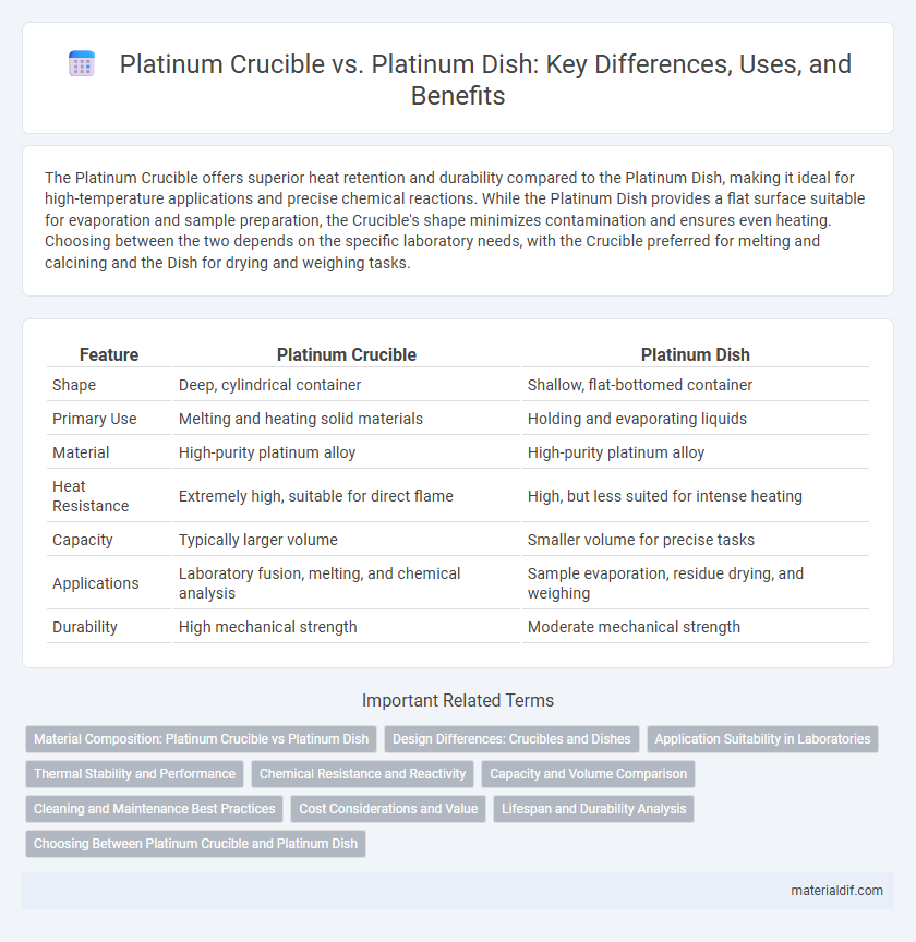 Platinum Crucible vs. Platinum Dish: Key Differences, Uses, and Benefits