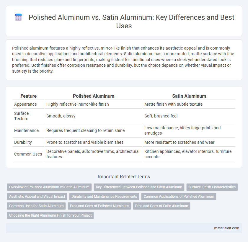 Polished Aluminum vs. Satin Aluminum: Key Differences and Best Uses