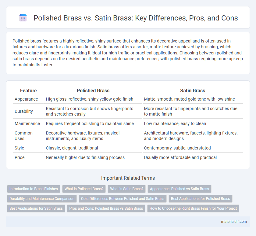 Polished Brass vs. Satin Brass: Key Differences, Pros, and Cons