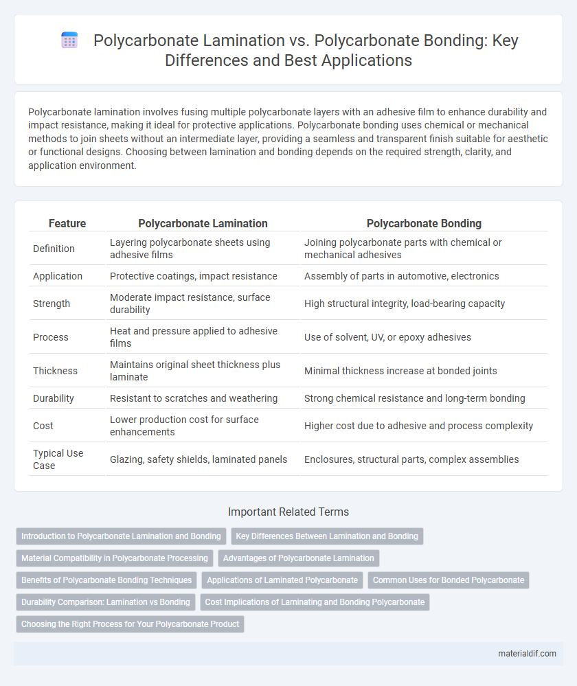Polycarbonate Lamination vs. Polycarbonate Bonding: Key Differences and Best Applications