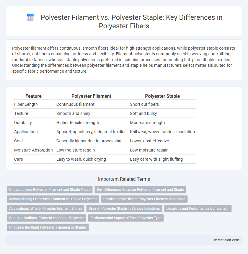 Polyester Filament vs. Polyester Staple: Key Differences in Polyester Fibers