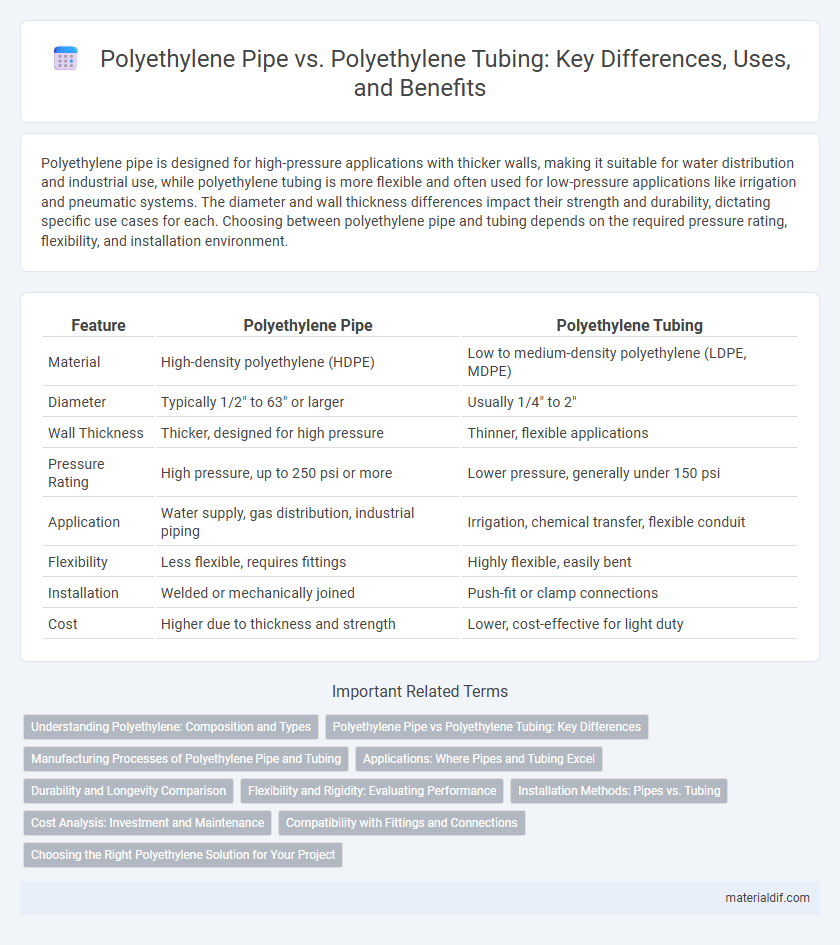 Polyethylene Pipe vs. Polyethylene Tubing: Key Differences, Uses, and Benefits