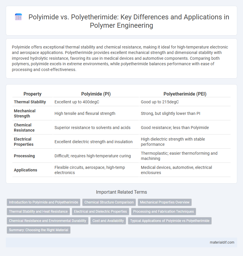 Polyimide vs. Polyetherimide: Key Differences and Applications in Polymer Engineering