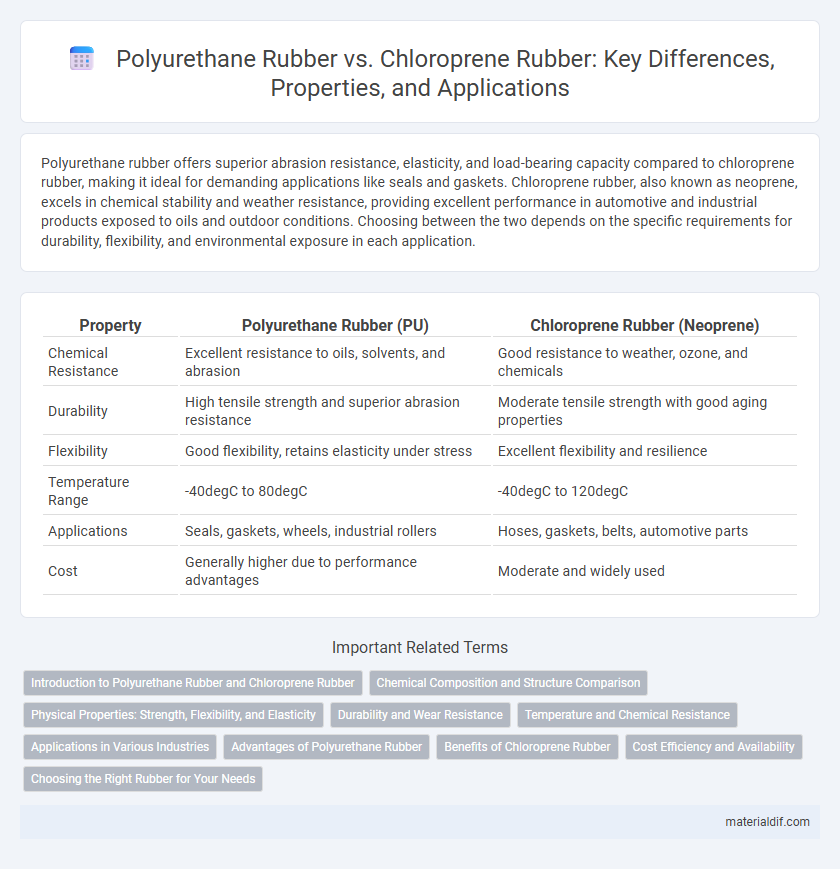Polyurethane Rubber vs. Chloroprene Rubber: Key Differences, Properties, and Applications