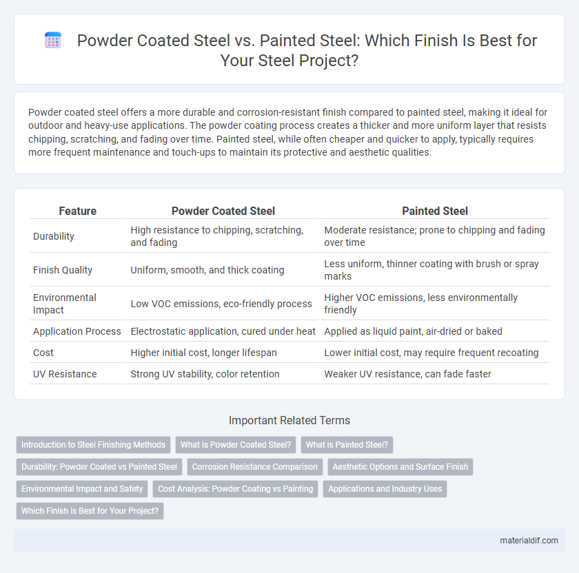 Powder Coated Steel vs. Painted Steel: Which Finish Is Best for Your Steel Project?