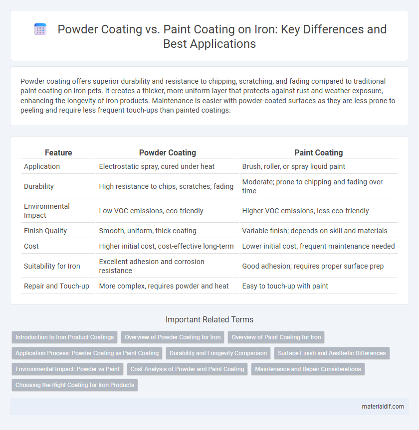 Powder Coating vs. Paint Coating on Iron: Key Differences and Best Applications