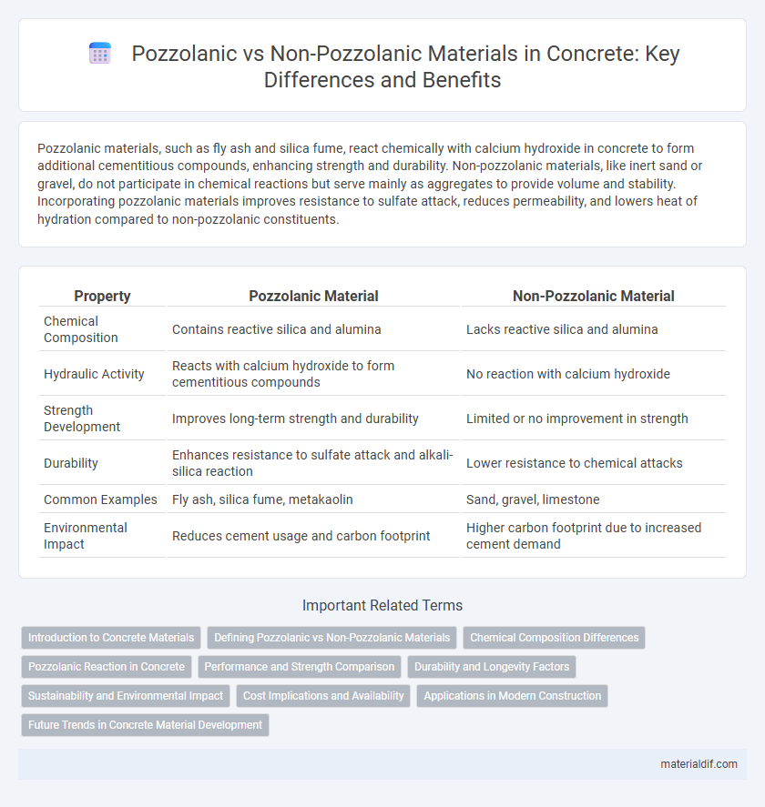 Pozzolanic vs Non-Pozzolanic Materials in Concrete: Key Differences and Benefits