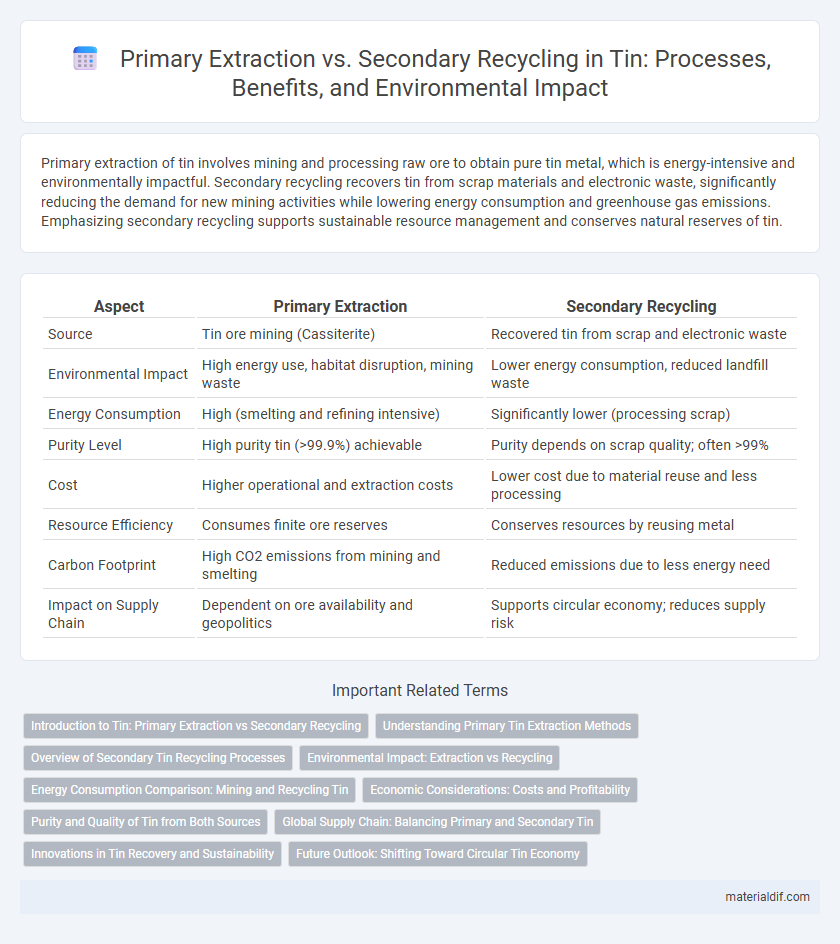 Primary Extraction vs. Secondary Recycling in Tin: Processes, Benefits, and Environmental Impact