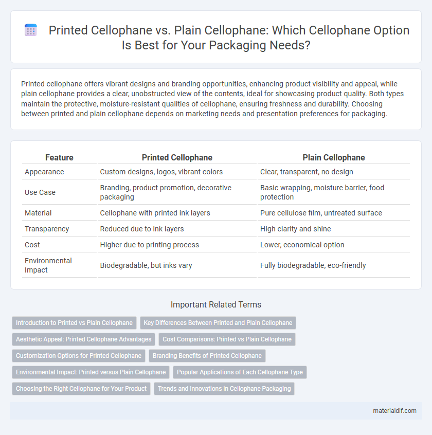 Printed Cellophane vs. Plain Cellophane: Which Cellophane Option Is Best for Your Packaging Needs?