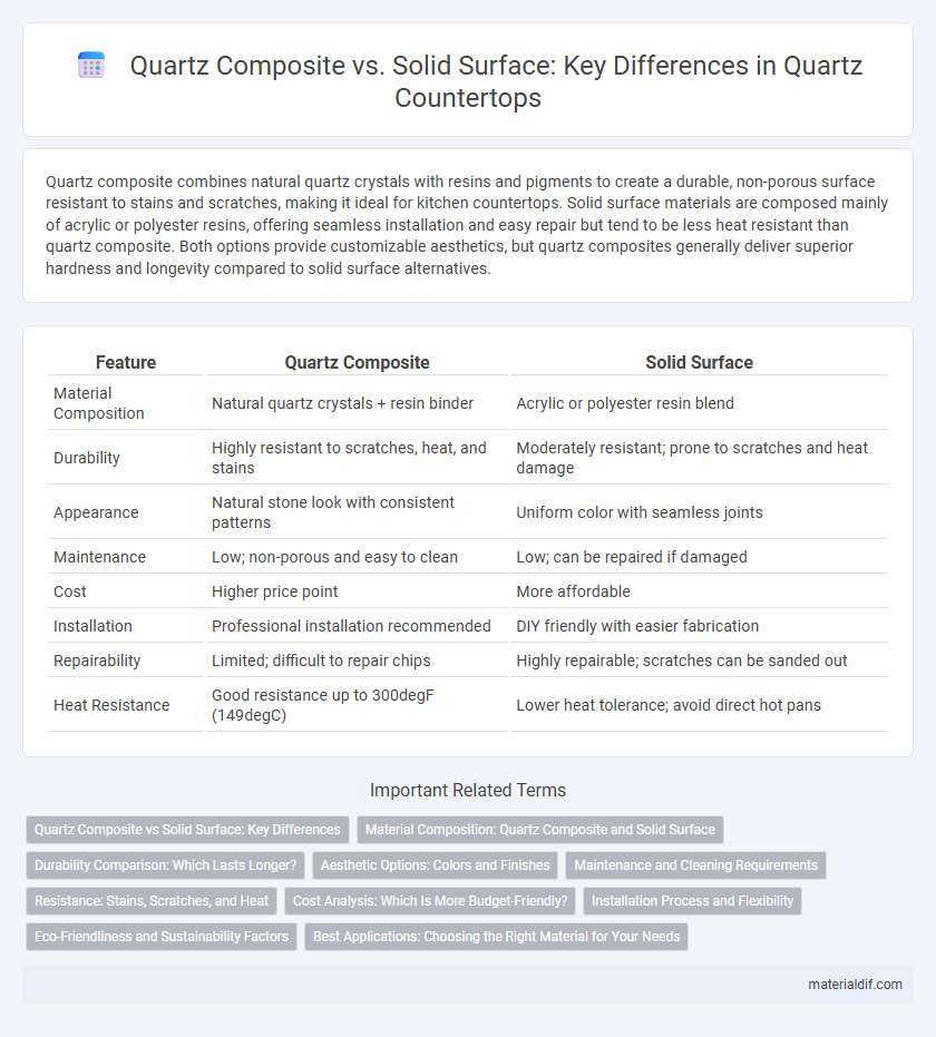 Quartz Composite vs. Solid Surface: Key Differences in Quartz Countertops