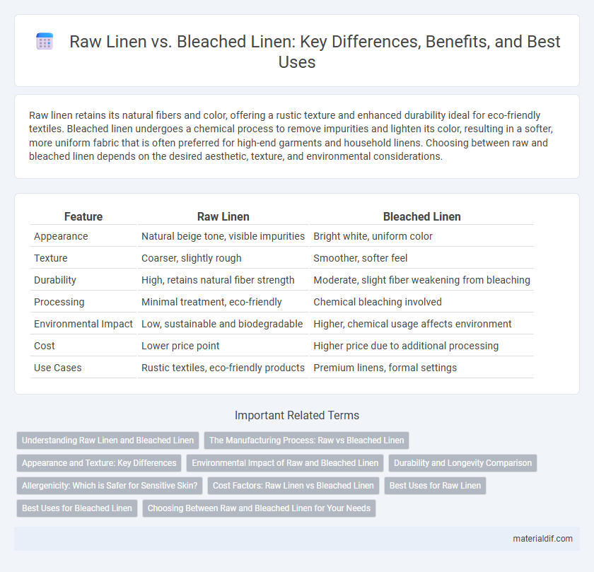 Raw Linen vs. Bleached Linen: Key Differences, Benefits, and Best Uses