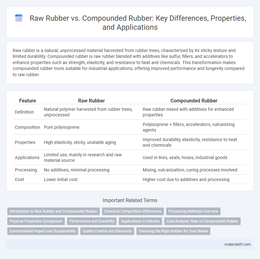 Raw Rubber vs. Compounded Rubber: Key Differences, Properties, and Applications