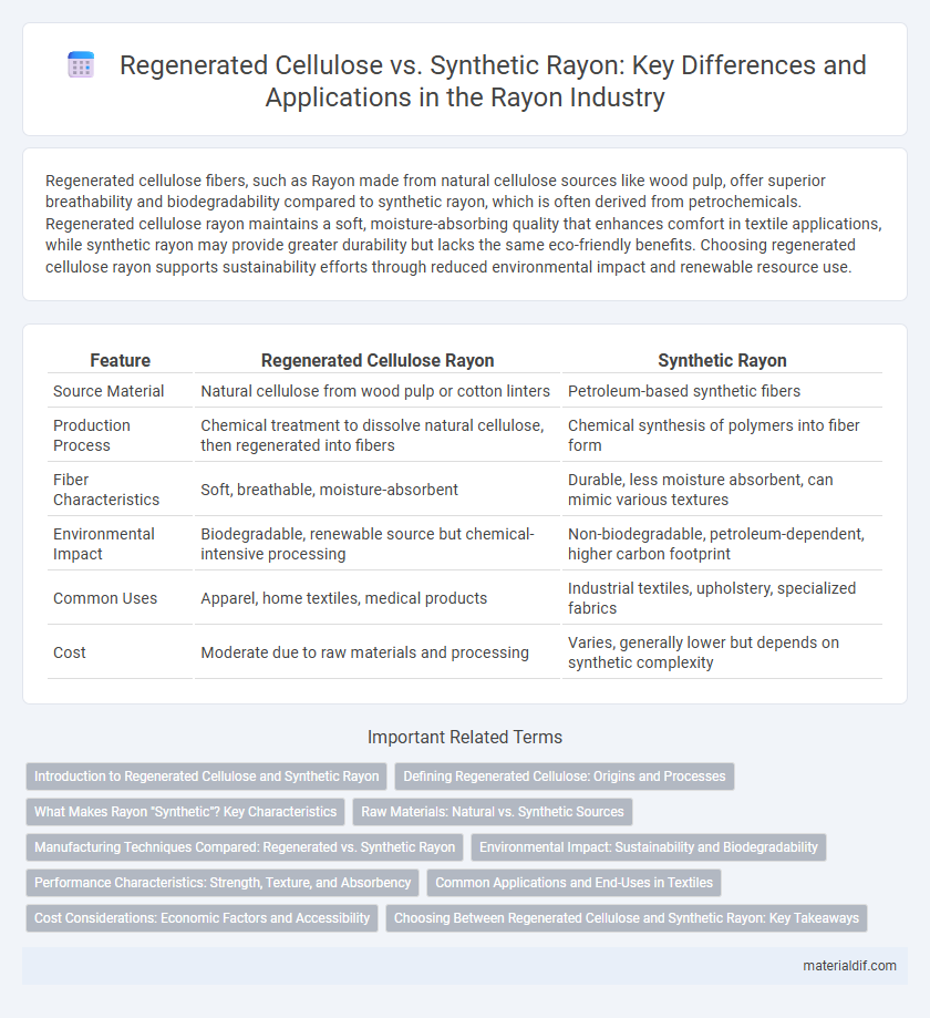 Regenerated Cellulose vs. Synthetic Rayon: Key Differences and Applications in the Rayon Industry