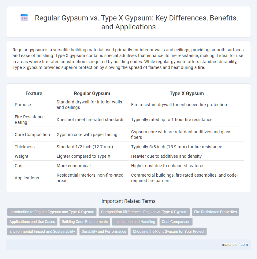 Regular Gypsum vs. Type X Gypsum: Key Differences, Benefits, and Applications