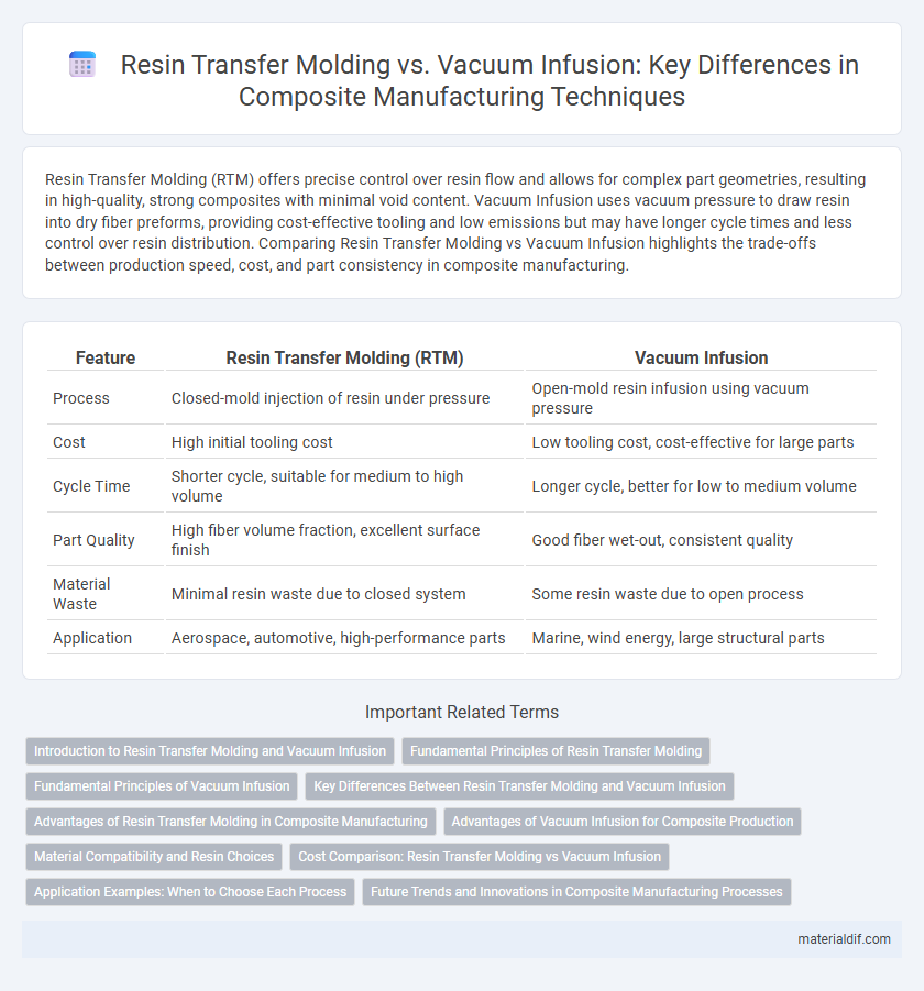 Resin Transfer Molding vs. Vacuum Infusion: Key Differences in Composite Manufacturing Techniques