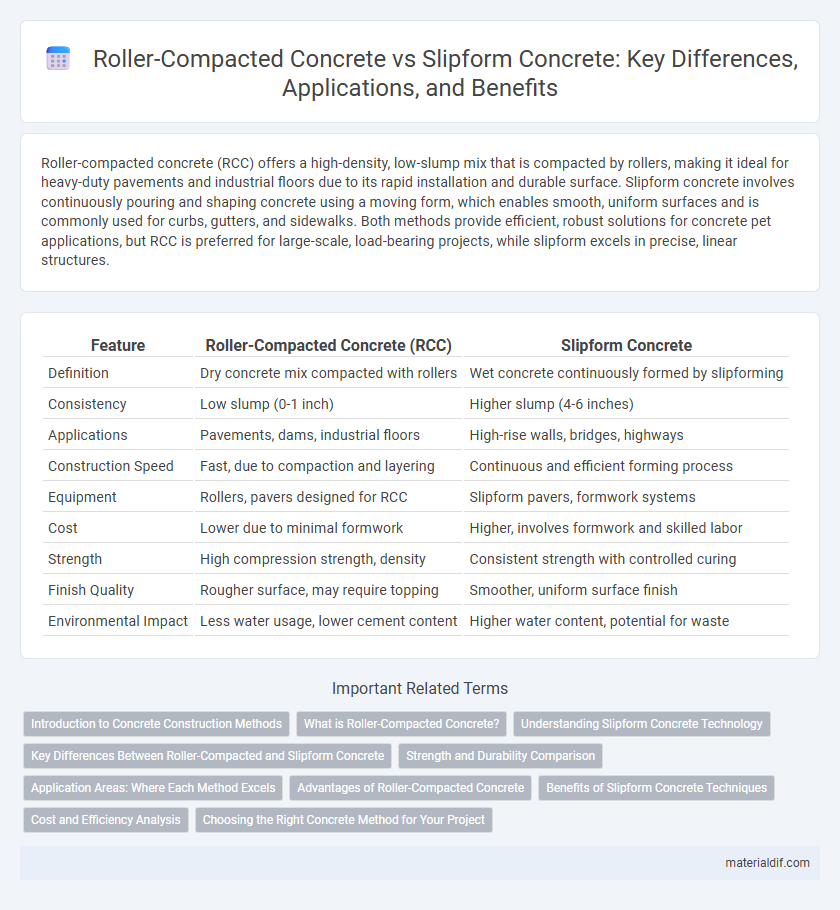 Roller-Compacted Concrete vs Slipform Concrete: Key Differences, Applications, and Benefits