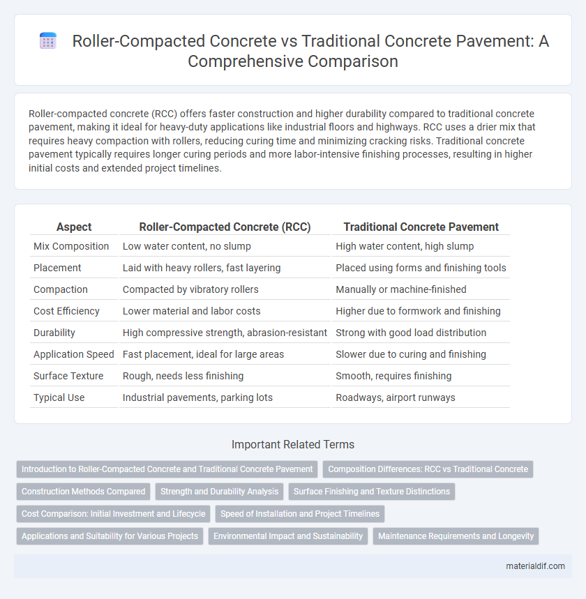 Roller-Compacted Concrete vs Traditional Concrete Pavement: A Comprehensive Comparison