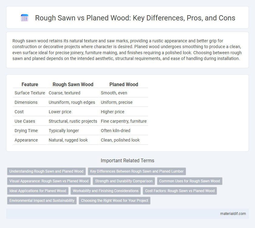 Rough Sawn vs Planed Wood: Key Differences, Pros, and Cons